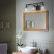 Travers 3 Light 23 inch Rubbed Bronze Bath Vanity Wall Light